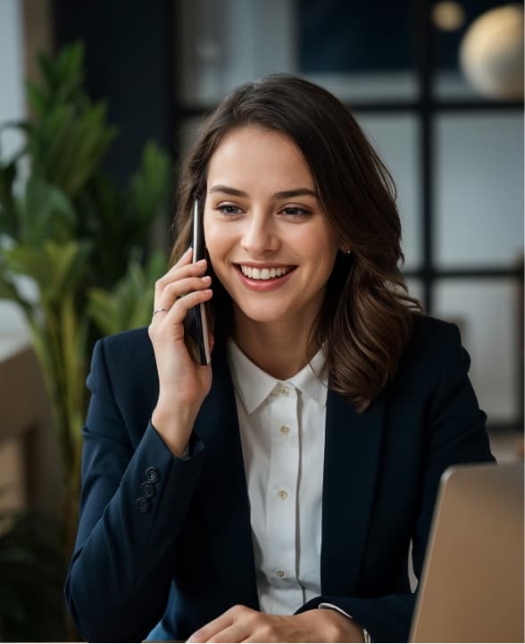 Person working at desk
